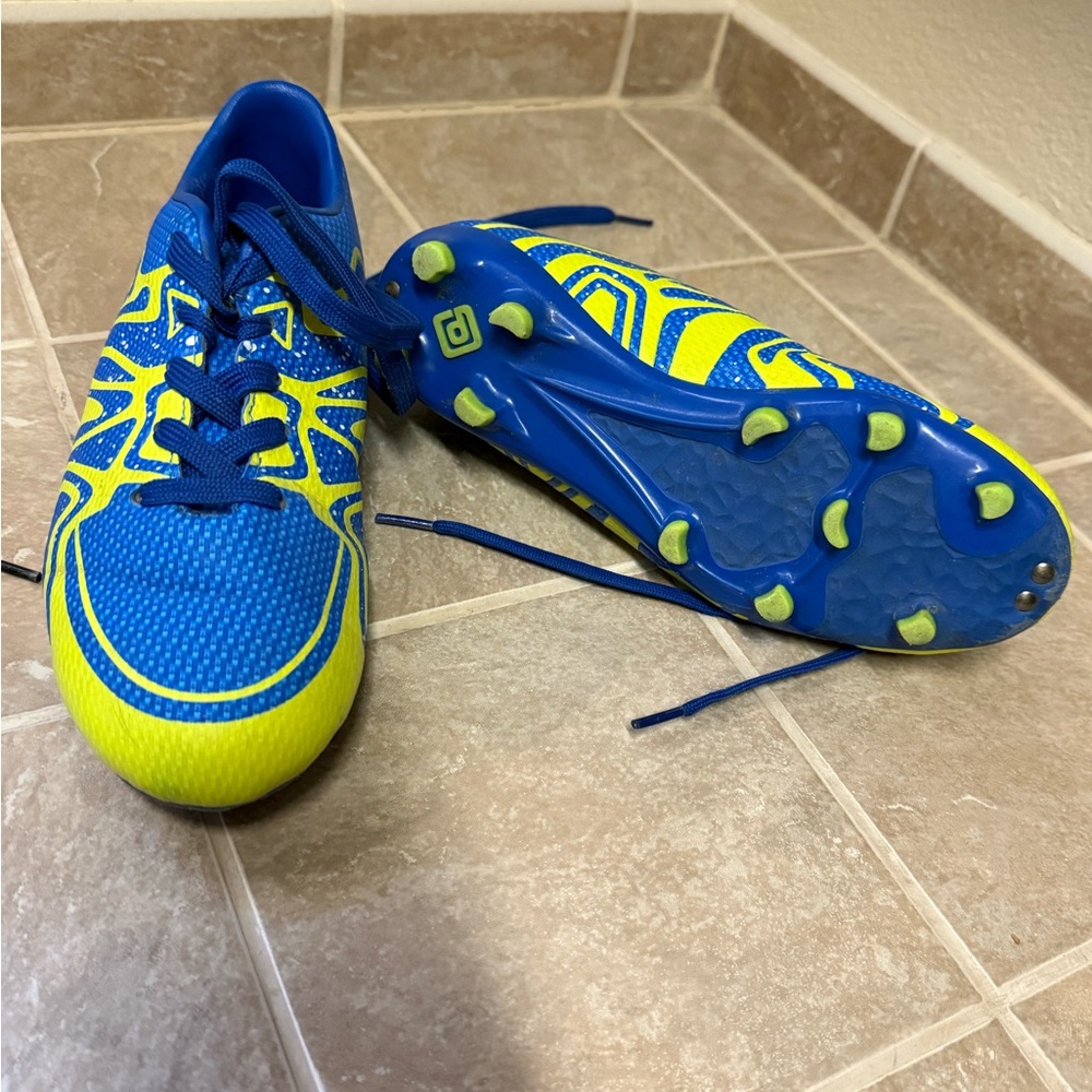 Dream Pairs Kids Blue and Yellow Shoes